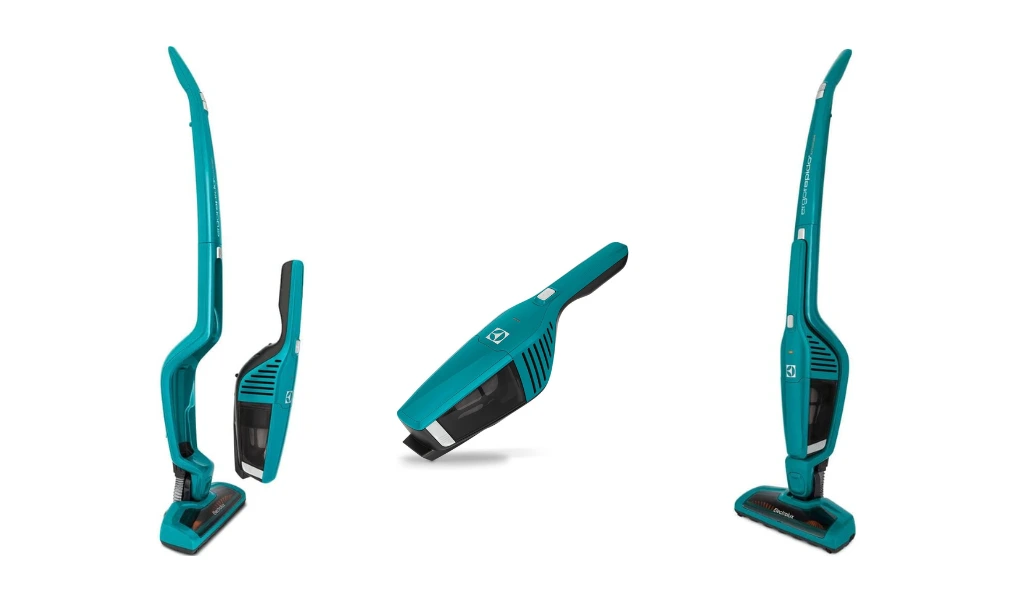 Aspirador de pó vertical 2 em 1 com design moderno e ergonômico, ideal para limpeza rápida e eficiente em pisos e carpetes, opção custo-benefício em 2025.