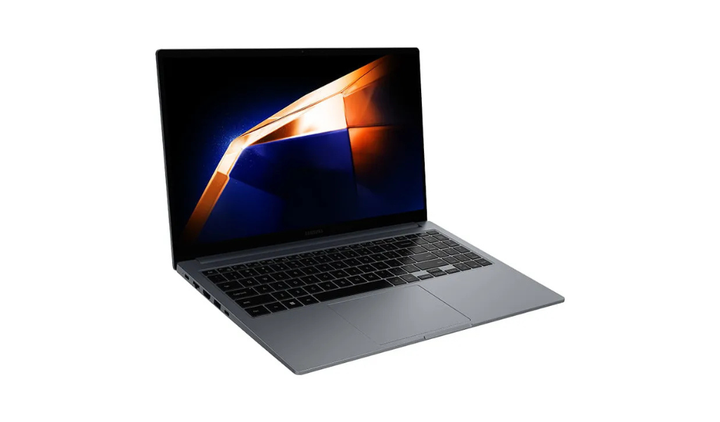 Notebook Samsung Galaxy Book4 com processador Intel Core i5 de 13ª geração, 8GB de RAM e 512GB SSD, exibindo design fino e tela Full HD, ideal para produtividade e estudo em 2025.