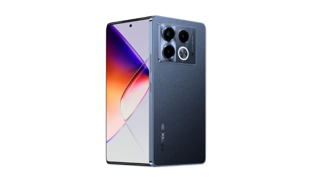 Smartphone Infinix Note 40 5G azul — destaque da lista dos melhores celulares custo-benefício de 2025, com 8GB RAM, 256GB e câmeras quádruplas.